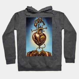 Steampunk mechanical heart Hoodie